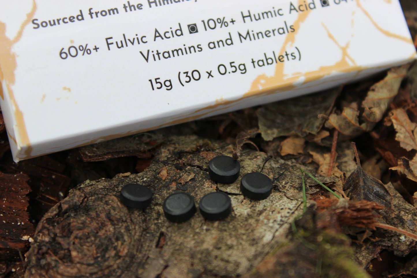 100% Pure Himalayan Shilajit - Cold-Pressed Resin Tablets